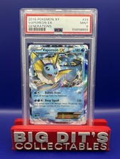 Vaporeon EX 24/83 Generations Holo PSA 9 Mint Low Pop on eBay
