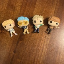 Funko Pop Rocks BTS Lot RM #218, V #107, Jimin #222, Jin #219 No Box