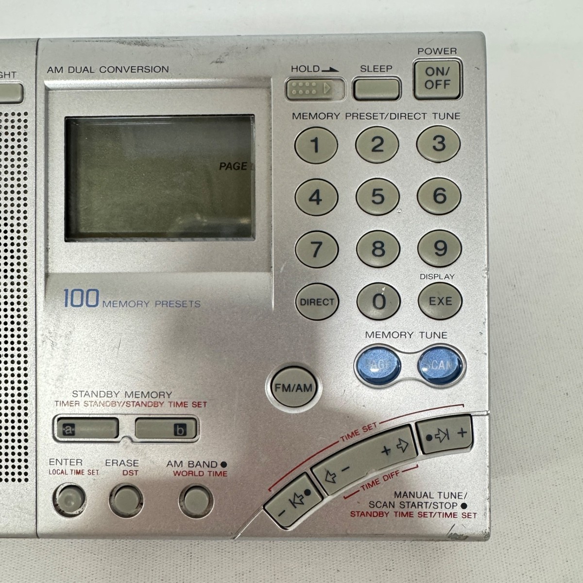 Sony ICF-SW7600GR World Band Receiver AM/FM/SW/SSB Radio - Good