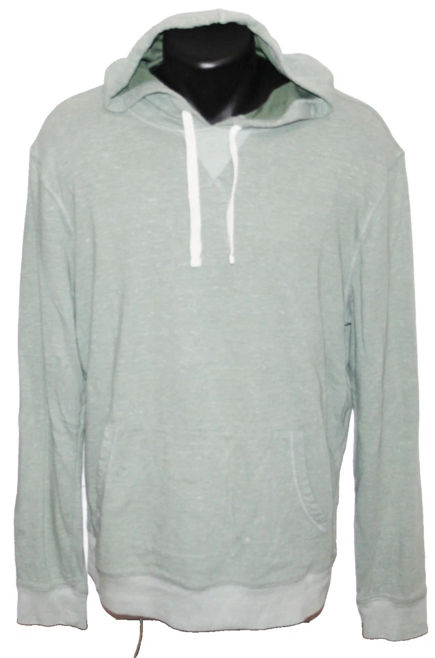 Sudadera con Capucha Sonoma Mezcla Algodón Canguro Bolsillo Verde Jaspeado XL Foto 2 de 4