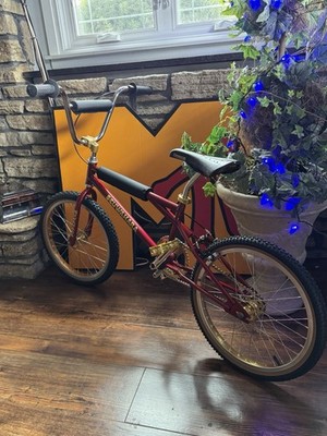Kuwahara Champion Series Pro Old School BMX Bike Red Gold | eBay