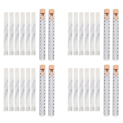 8 Speckstein Halter mit 24 Flachen Set /   Klare und Entfernbare Markie2503