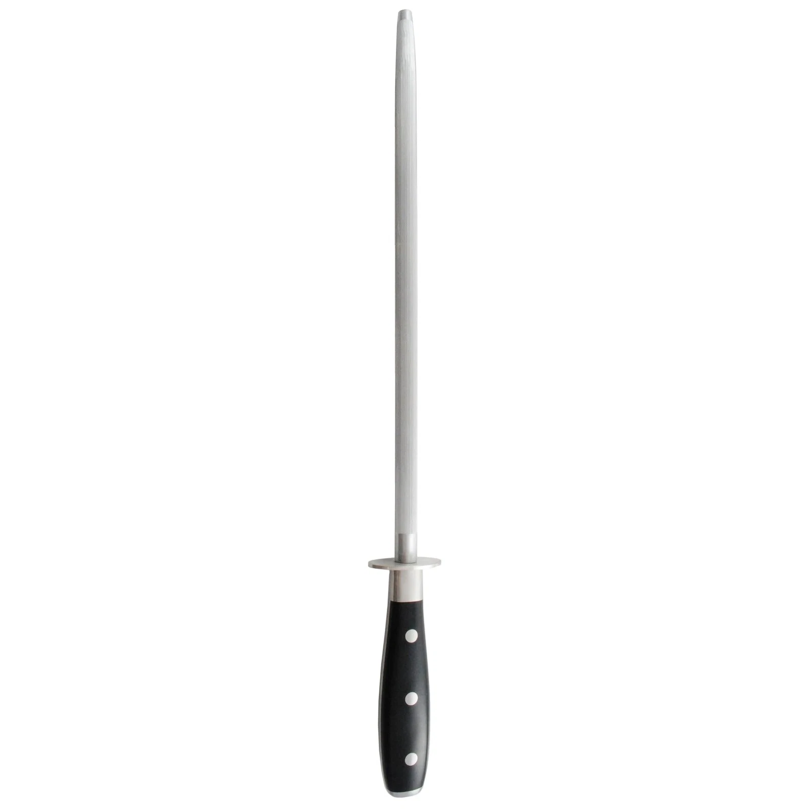 Ceramic Knife Sharpener Rod - 12 Fine 1200 Grit, Large Surface, Soft-Grip