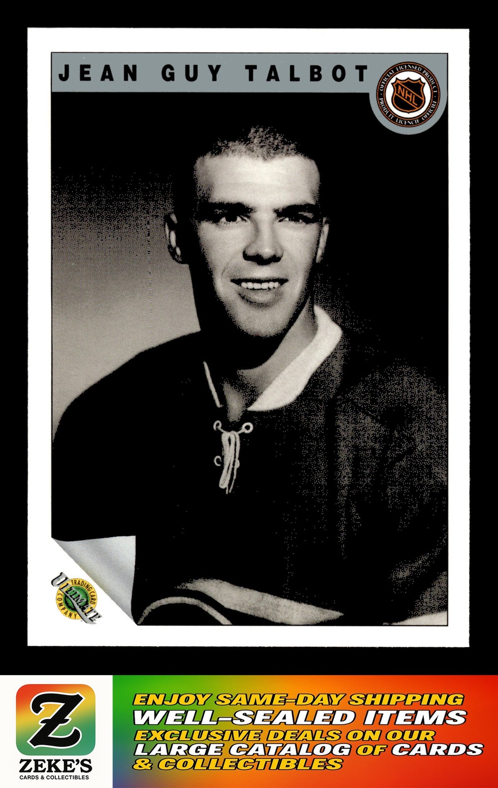 1991-92 ULTIMATE ORIGINAL 6 #16 Jean-Guy Talbot