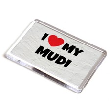FRIDGE MAGNET - I Love My Mudi - Pet Dog Breed Gift