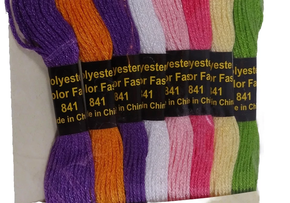 Multi Color Thread Floss 8 skeins Allary Craft Embroidery Needlecraft - Image 2 of 4