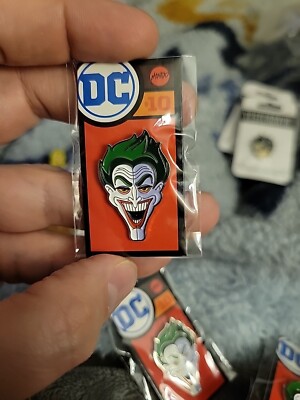 New Mondo DC Batman Comics Joker (Golden Age) Enamel Pin By Tom Whalen
