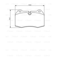Bosch BremsbeläGe BremsklöTze FüR BMW 7Er E38 728I Il 735I 8Er E31 850Ici 840I