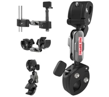 Motorcycle Pole Clamp Mount for Insta360/GoPro/DJI/SLR, Dual Tube Mount