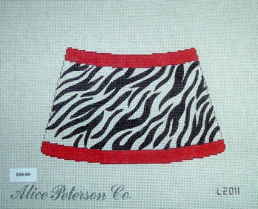 zebra-night-light-lamp-shade-hand-painted-needlepoint-canvas-wkk-ebay