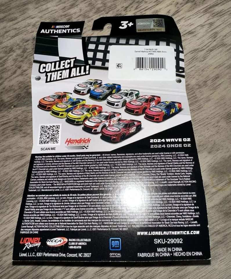 Nuevo 2024 Wave 2 Darrell Waltrip Hendrick 40 aniversario NASCAR auténtico 1:64 Foto 2 de 2