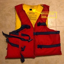 Stearns Classic Adult Universal PFD Boating Life Jacket - Used, Red 2979