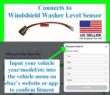 fits Chevy GM Windshield Washer Fluid Level Sensor Connector Harness Plug Wiring