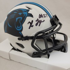 XAVIER LEGETTE SIGNED CAROLINA PANTHERS LUNAR ECLIPSE SPEED MINI HELMET BECKETT