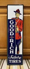 Goodrich Safety Tires Sign Gas Oil Garage Vintage Style Wall Decor