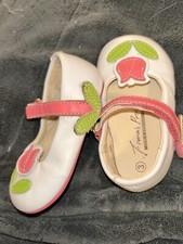 Fiona's Prince Leather Tulip Mary Jane Toddler Baby Girl Shoes Size 3