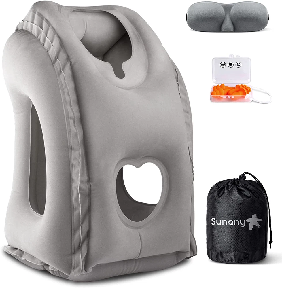 Inflatable Travel Neck Pillow for Airplanes Cars Buses Trains and Office Comfort Inflatable Travel Neck Pillow for Airplanes Cars Buses Trains and Office Comfort