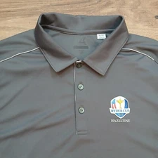 Cutter Buck Polo Mens Extra Large Grey Golf Ryder Cup 2016 Hazeltine Stretch