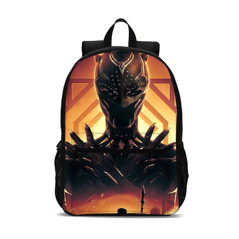Black Panther Wakanda Forever Kid Backpacks Set 4PCS Bookbag