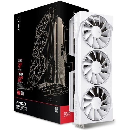 XFX AMDRadeon RX9070 OCモデル 美品 ホワイトカラー XFX Mercury AMD Radeon RX 9070XT OC White Gaming Edition