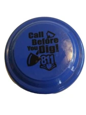 FRISBEE Call Before You Dig Dark Blue  USA Greyline Product Safty tracking