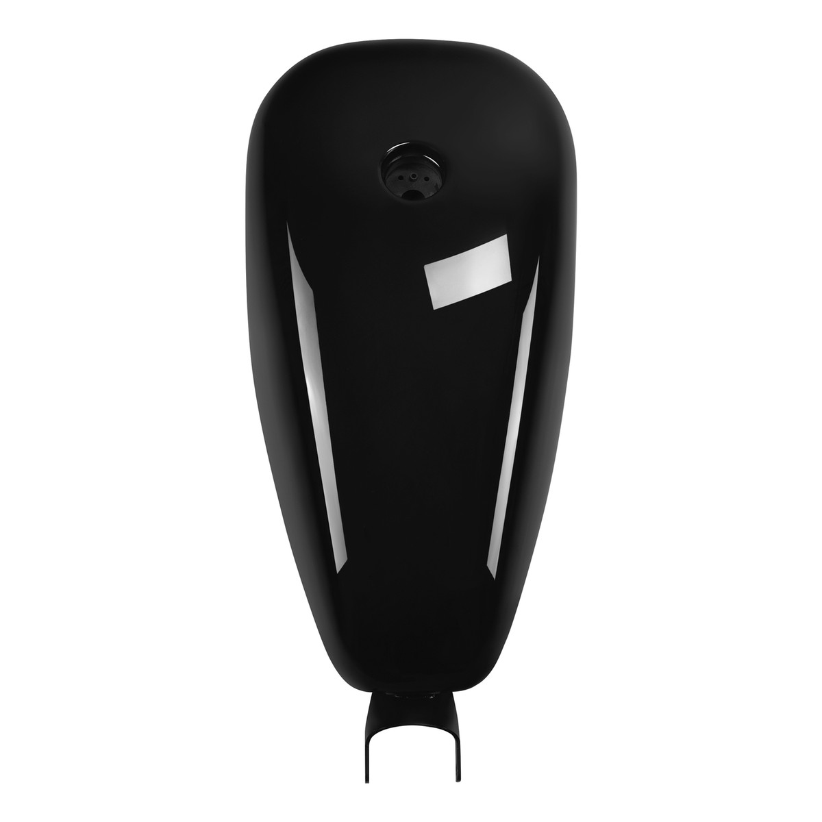 Vivid Black 3.7 Gallon Gas Fuel Tank Fit For Harley Davidson