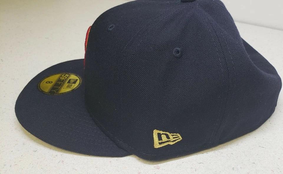 2018 Gold Program 59/50 Fitted Hat Cap  World Series Boston Red Sox NLB19 - Image 2 of 4