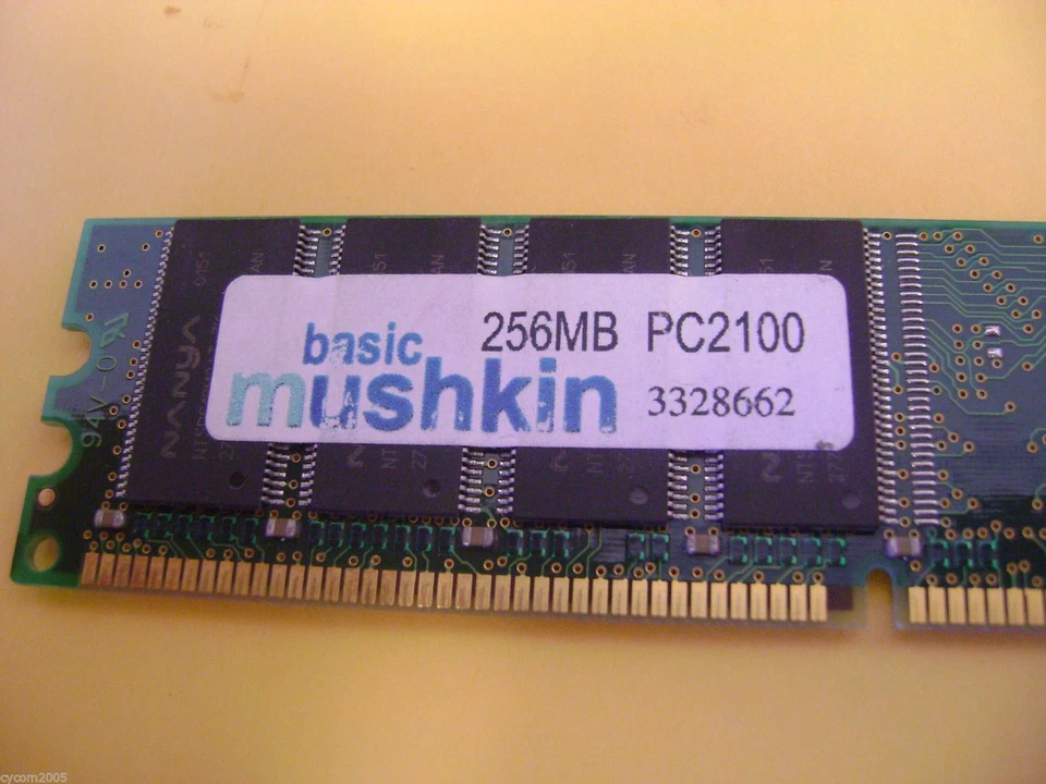 MUSHKIN 256MB PC2100 DDR MEMORY NT5DS16M8AT from HP Workstation XW4000 - Image 3 of 3