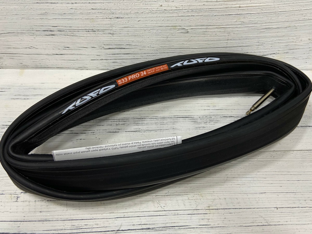 新品 TUFO S33 PRO 24-28 (700×24C) チューブラー 黒 ブラック 2本