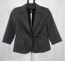I E. Woman's 1 Snap Black Blazer Size 8