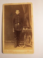 Einbeck - Carl Stahlschmidt as Soldier in Uniform - Regiment IR 82 Scenery / CDV