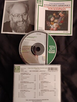 VAN WASSENAER Concerti Armonici AMSTERDAM+KOOPMAN CD LIKE NEW/ NEW CASE
