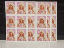 Vintage 1996 Birthday Barbie Stickers 14 Sheets 84 Stickers