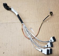 Lenovo Mini SAS HD to 4x SATA Cable 00HV802 Right Angle approx 10"