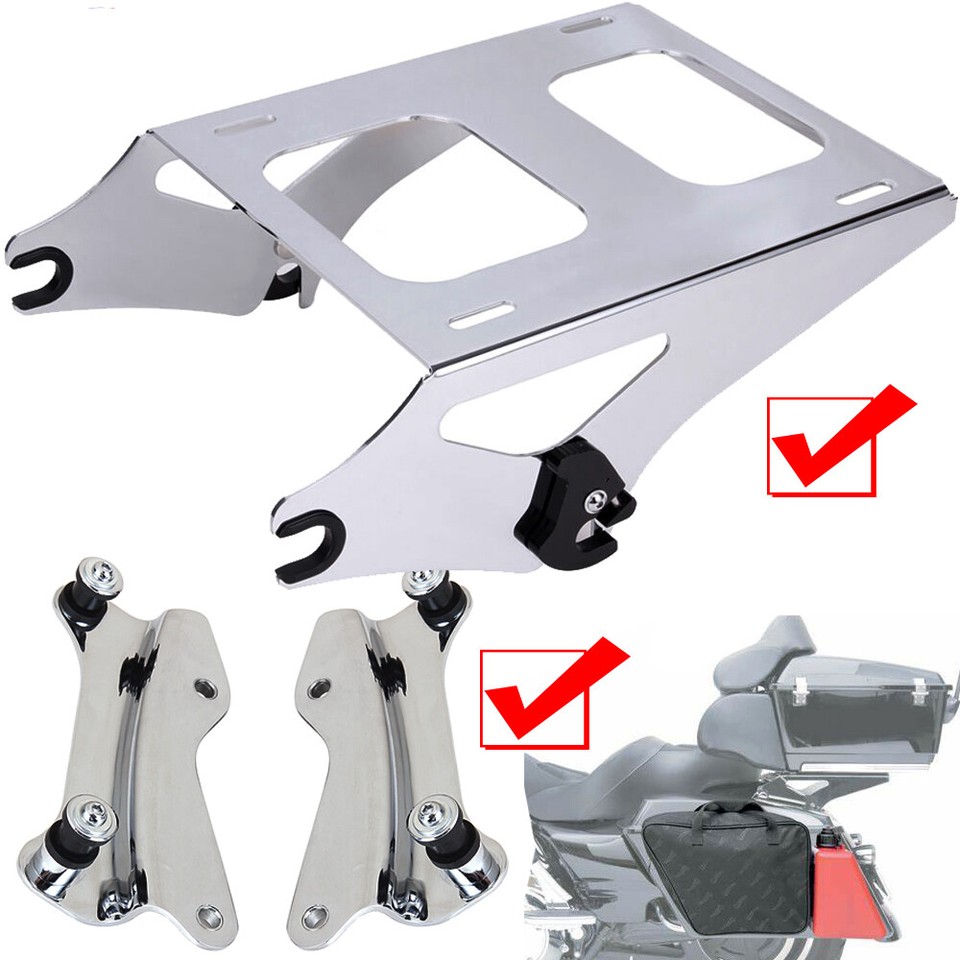 For 14-25 Harley Touring Quick Release Two-up Tour Pack Rack Mount ...
