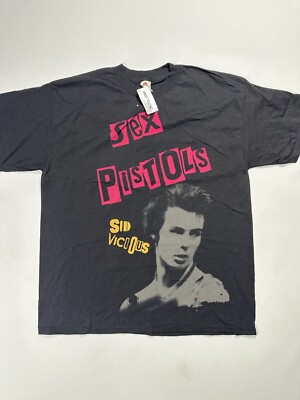 Vintage Sex Pistols Sid Vicious Pink Letters Punk Rock Band