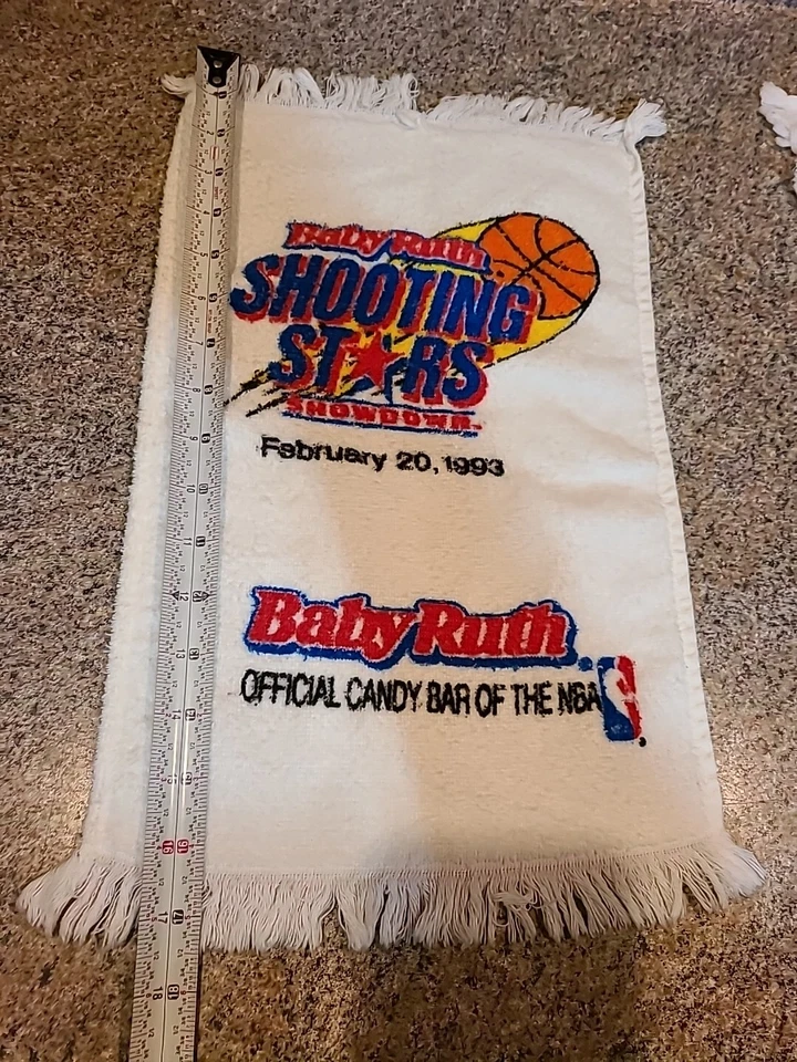 Chicago Bulls Utah Jazz NBA Towel John Stockton Michael Jordan All Star (A6) - Image 3 of 3
