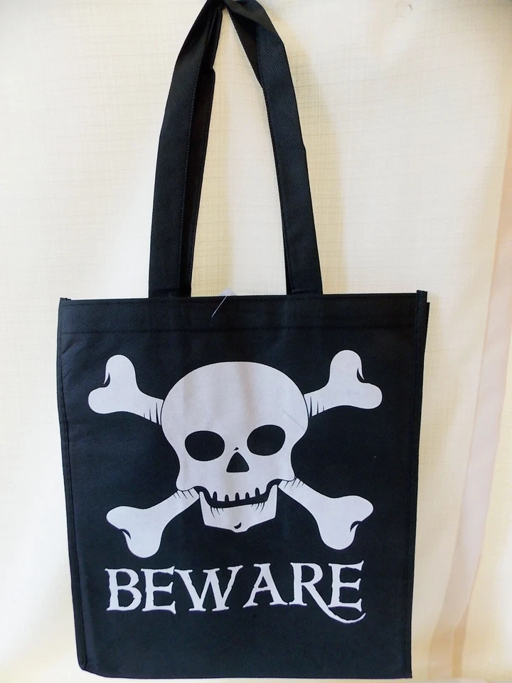 Gymboree Pirate Skull Cape Costume Child Size M/L Hat Halloween Treat Bag Boys - Image 4 of 4