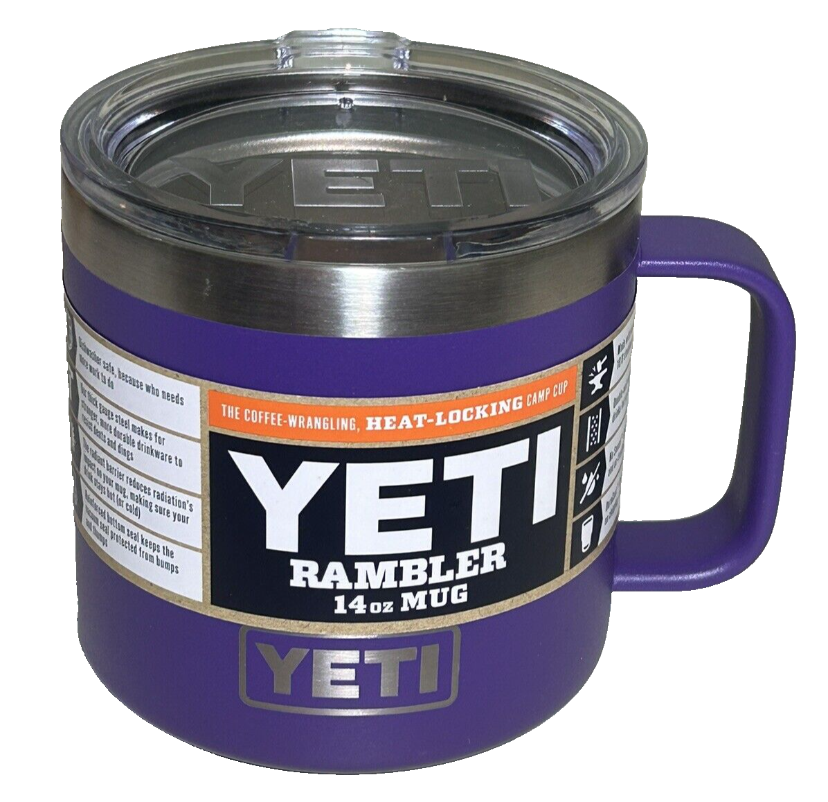 YETI Rambler 14 oz Mug Stainless Steel Vacuum Insulated YETI Rambler 14 oz Mug Stainless Steel Vacuum Insulated