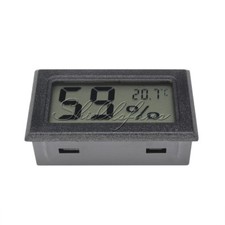 LCD Temperature Humidity Thermometer Outdoor Hygrometer Reptile Meter Black