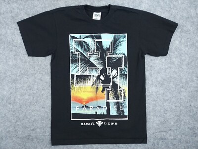 Shaka Wear Men's MEDIUM T-Shirt Hawaii Life Paradise Super Max Heavy Graphic Tee