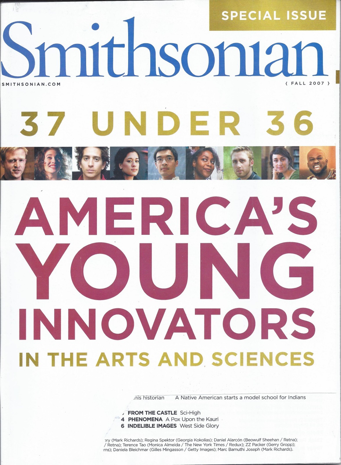 Smithsonian Magazine Fall 2007 America's Young Innovators in Arts and ...