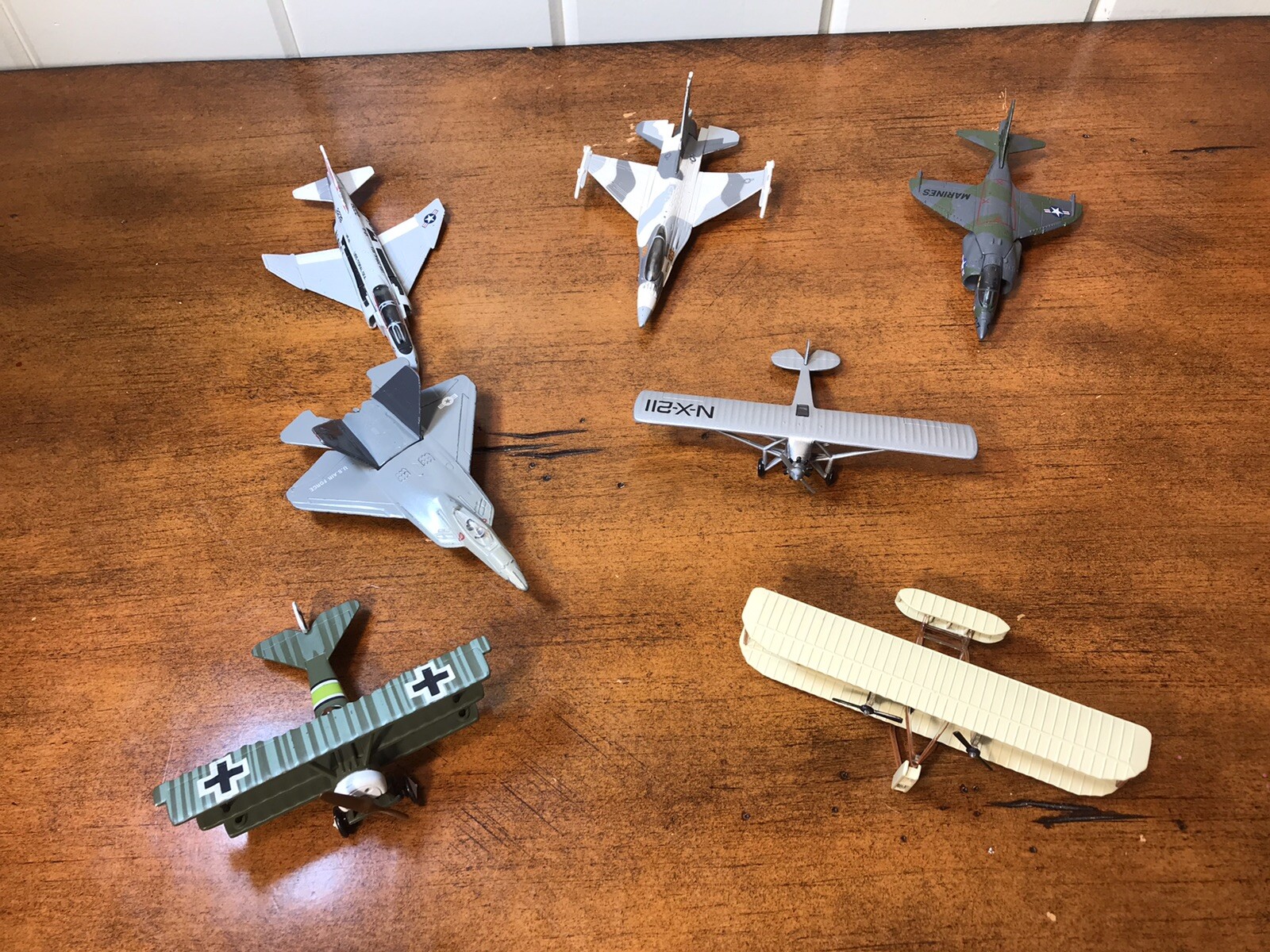 Lot of 7 Vintage Diecast Airplanes eBay