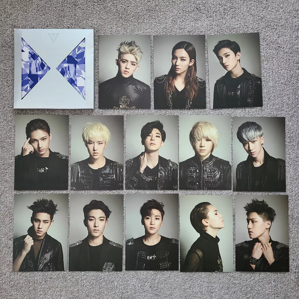 SEVENTEEN 1st Mini Album 17 Carat Photocard black version *wear tear