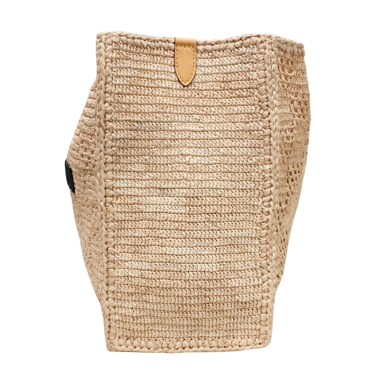 Louis Vuitton Shopper Bag MM Damier Raffia Tote Bag Natural Louis Vuitton Shopper Bag MM Damier Raffia Tote Bag Natural