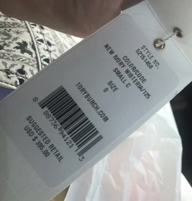 Abito Tory Burch Mikado glicine. Taglia 0. Nuovo con etichetta. Vendita al dettaglio $ 400