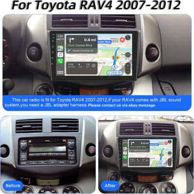 9'' Android 12 For Toyota RAV4 2007-2012 Car Radio Stereo GPS Player Auto Carplay