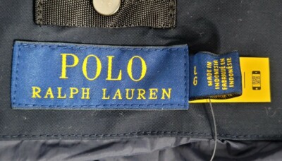 $500 Polo RALPH LAUREN Mens LARGE Jacket NAVY Polyester 3 in 1