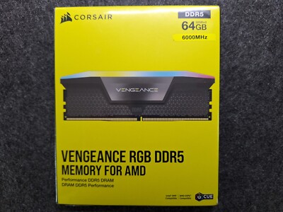 Corsair VENGEANCE RGB 2x32GB DDR5-6000 CL30 XMP