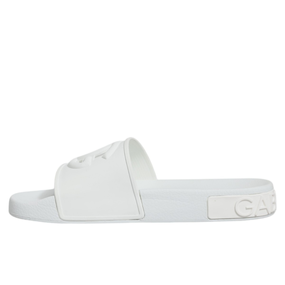 DOLCE & GABBANA Shoes White Rubber Slides Sandals Beachwear EU37 DOLCE & GABBANA Shoes White Rubber Slides Sandals Beachwear EU37